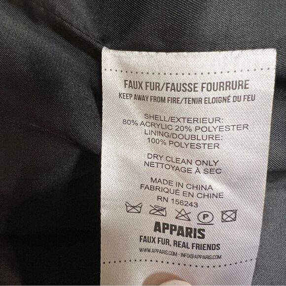 Apparis faux fur animal print plush jacket   M - Picture 9 of 9